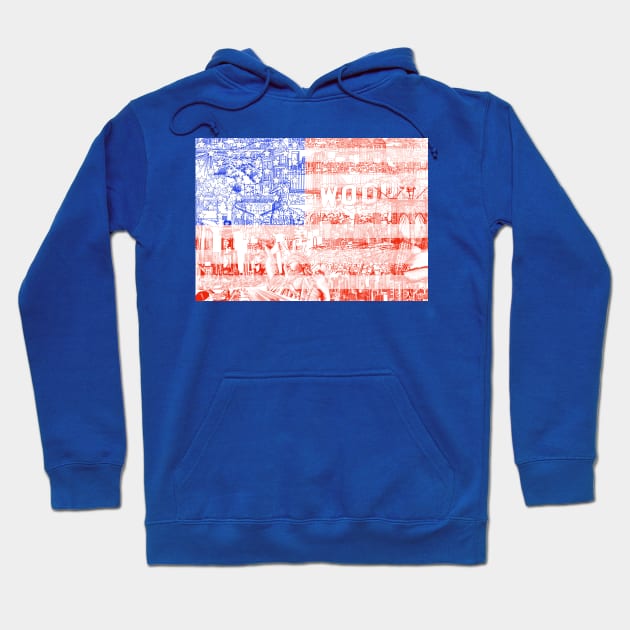 usa flag Hoodie by BekimART